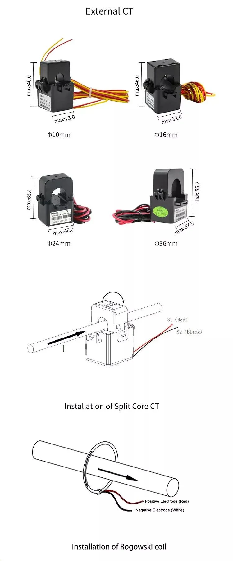 ACR10r-Dxxte Series PV/Solar Inverter Energy Meter