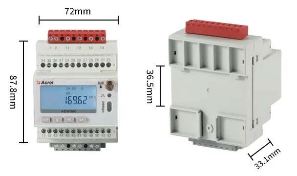 Mqtt WiFi 4G Lora RS485 Energy Power Meter with Split Core CT