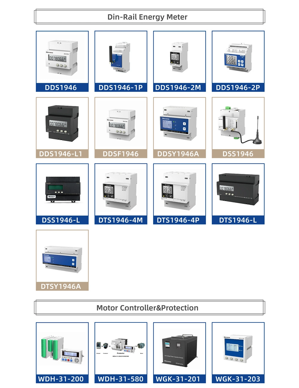 Ddsy1946A 90*90*68mm Class 0.5s DIN Rail Mounted Tariff AC Digital Single Phase Kwh Electric Energy Meter