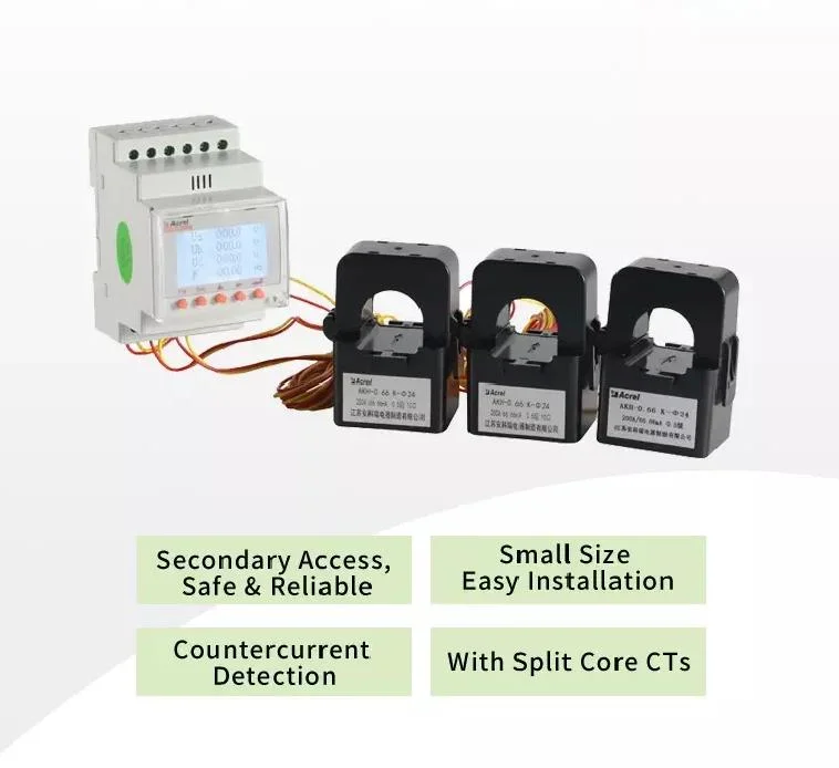 ACR10rh-Dxxte Single Phase Harmonic Guide Rail Installation PV/Solar Inverter Energy Meter