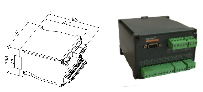 Acrel Bd-3p Active Power Electrical Transmitter Transducer with Analog Output DC 0-5V/0-10V/0-20mA/4-20mA Optional RS485 Modbus