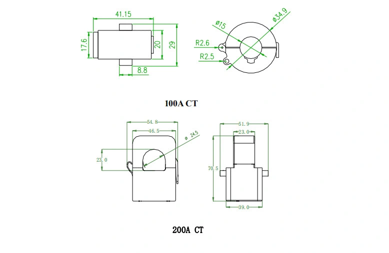 Acrel Agf-Ae-D/200 RS485 Sunspec Single Phase Solar Power Meter Energy Meter Wired to Inverter for PV Monitoring System