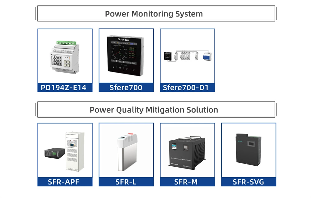 Lnf72e-C AC/DC 80~270V 74*74mm RS485 Energy Electric Meter for Electricity Monitoring System